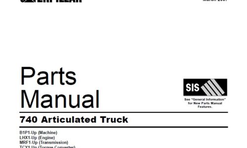 Caterpillar Cat 740 Articulated Truck Parts Manual (B1P)