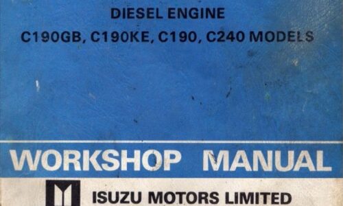 ISUZU C190GB, C190KE, C190, C240 Diesel Engine Service Repair Manual