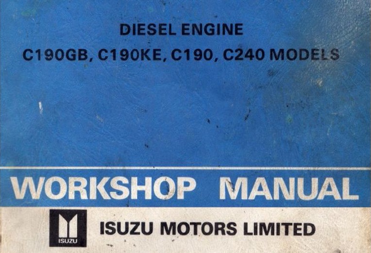 ISUZU C190GB, C190KE, C190, C240 Diesel Engine Service Repair Manual