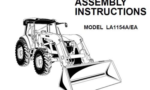 Kubota LA1154A, EA Front Loader Assembly Manual