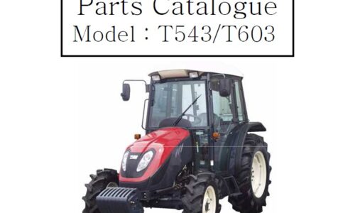 TYM T543, T603 Tractor Parts Catalogue