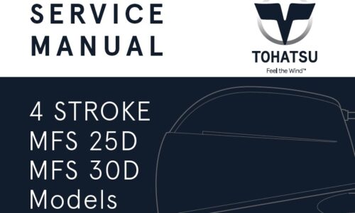 Tohatsu MFS 25D, MFS 30D (4 Stroke) Service Repair Manual