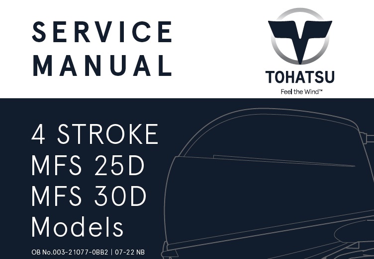 Tohatsu MFS 25D, MFS 30D (4 Stroke) Service Repair Manual
