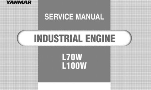 Yanmar L70W, L100W Industrial Engine Service Repair Manual