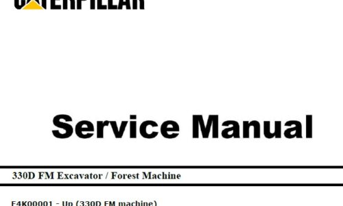 Caterpillar Cat 330D FM (E4K, C9) Excavator Service Manual