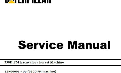 Caterpillar Cat 330D FM (L2K, C9) Excavator Service Manual