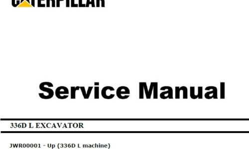 Caterpillar Cat 336D L (JWR, LMG) Excavator Service Manual