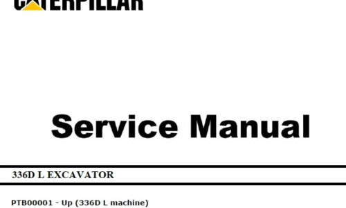 Caterpillar Cat 336D L (PTB, C9) Excavator Service Manual