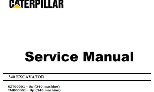 Caterpillar Cat 340 (SZT, TMK) Excavator Service Manual