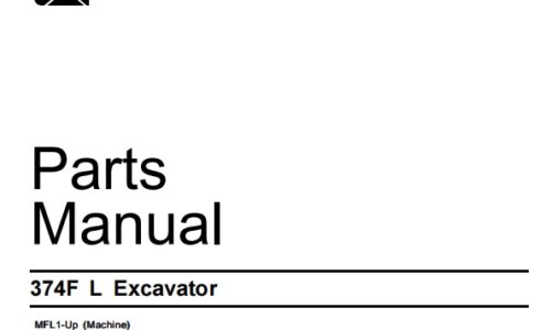 Caterpillar Cat 374F L Excavator Parts Manual (MFL1-Up)