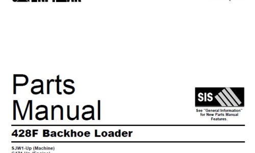 Caterpillar Cat 428F Backhoe Loader Parts Manual (SJW1-Up)