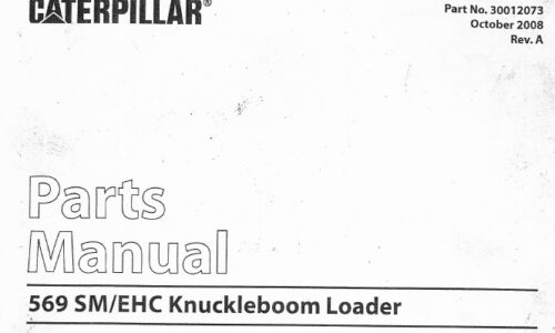 Caterpillar Cat 569 SM / EHC Knuckleboom Loader Parts Manual