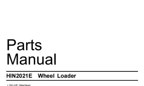 Caterpillar Cat HIN2021E Loader Parts Manual (LZ41-Up)