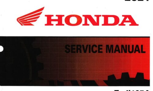 Honda Trail125A Service Repair Manual (2021)