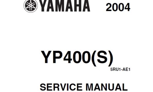 Yamaha YP400(S) Service Repair Manual (2004)