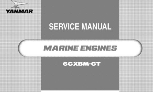 Yanmar 6CXBM-GT Marine Engines Service Repair Manual