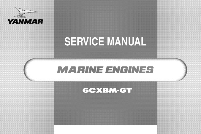 Yanmar 6CXBM-GT Marine Engines Service Repair Manual