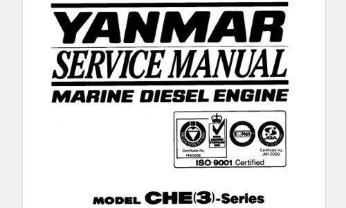 Yanmar CHE(3) Series Marine Engines Service Manual