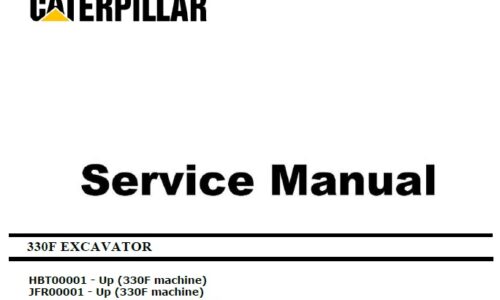 Cat 330F (HBT, JFR, MBX, C7.1) Excavator Service Manual