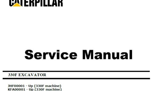 Caterpillar Cat 330F (JHF, KFA) Excavator Service Manual