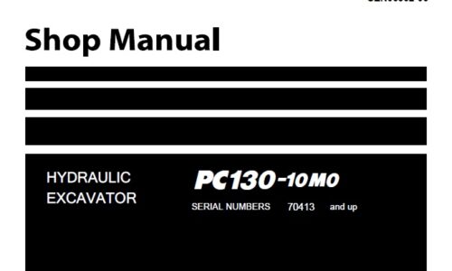 Komatsu PC130-10M0 Hydraulic Excavator Shop Manual (70413-)