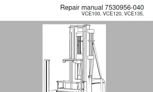 Toyota VCE100, VCE120, VCE135 Forklift Service Repair Manual