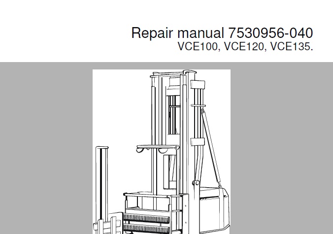 Toyota VCE100, VCE120, VCE135 Forklift Service Repair Manual