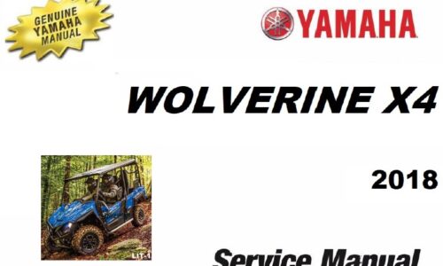 2018 Yamaha Wolverine X4 Service Manual