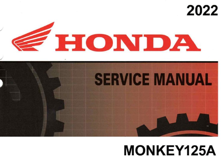 2022 Honda Monkey125A Service Repair Manual