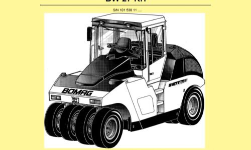 Bomag BW 27 RH Rubber Tire Roller Service Repair Manual