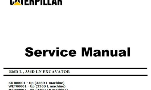 Cat 336D L (KDJ, WET, MYP) Excavator Service Manual