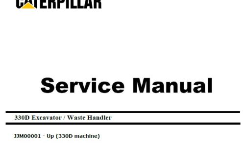 Caterpillar Cat 330D (JJM, C9) Excavator Service Manual