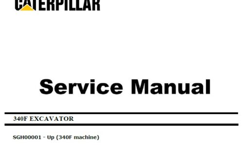 Caterpillar Cat 340F (SGH, C9.3) Excavator Service Manual