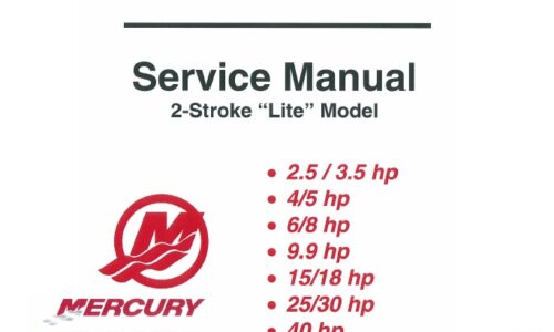 Mercury Mariner 2-Stroke Lite Model (2.5hp - 40hp) Service Manual