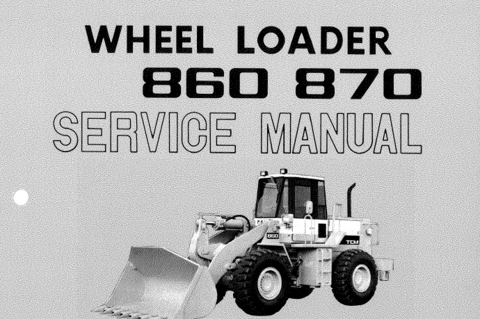 TCM 860, 870 Wheel Loader Service Repair Manual