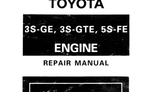 Toyota 3S-GE, 3S-GTE, 5S-FE Engine Service Repair Manual