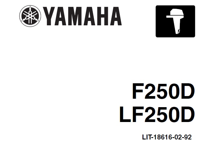 Yamaha F250D, LF250D Outboard Service Repair Manual