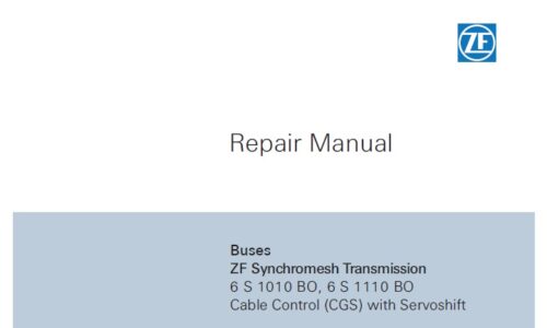 ZF 6S 1010 BO, 6S 1110 BO Transmission Repair Manual