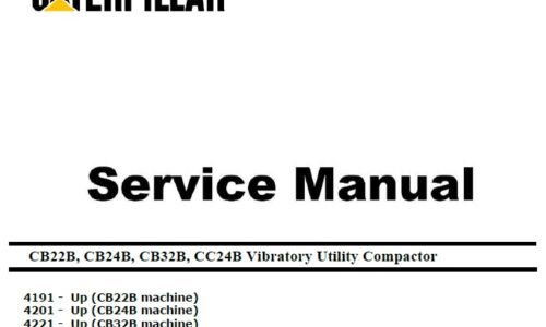 Cat CB22B, CB24B, CB32B, CC24B (419, 420, 422, 421) Compactor Service Manual