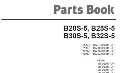 Doosan B20S-5, B25S-5, B30S-5, B32S-5 Lift Truck Parts Manual