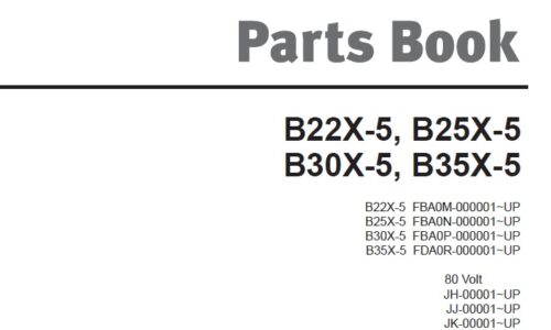 Doosan B22X-5, B25X-5, B30X-5, B35X-5 Forklift Parts Manual