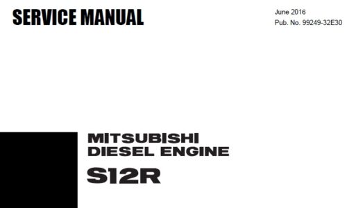 Mitsubishi S12R Diesel Engine Service Repair Manual