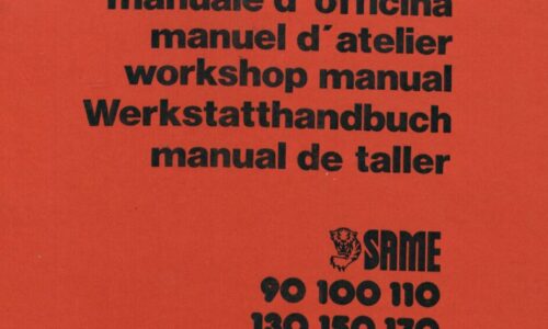 Same Laser 90, 100, 110, 130, 150, 170 Tractor Workshop Manual