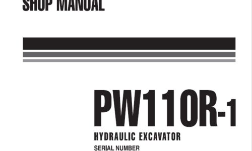 Komatsu PW110R-1 Hydraulic Excavator Shop Manual