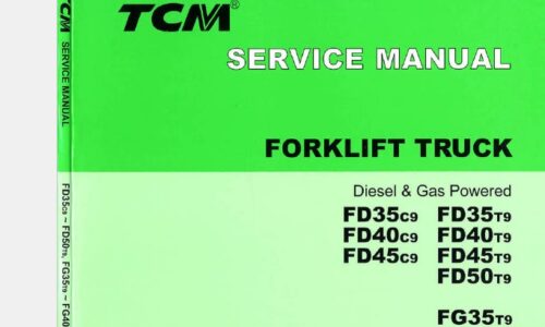 TCM FD35-40-45C9, FD35-40-45-50T9, FG35-40T9 Forklift Truck Service Manual