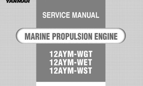 Yanmar 12AYM-WGT, 12AYM-WET, 12AYM-WST Engine Service Manual