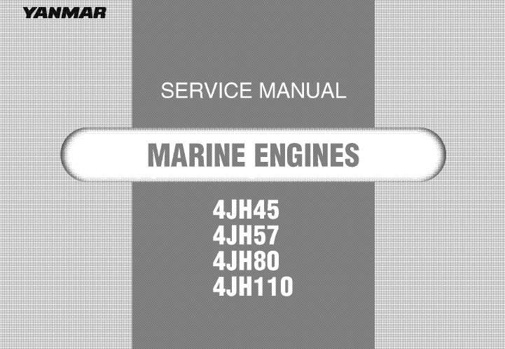 Yanmar 4JH45, 4JH57, 4JH80, 4JH110 Engine Service Manual