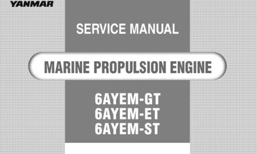 Yanmar 6AYEM-GT, 6AYEM-ET, 6AYEM-ST Engine Service Manual