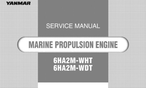 Yanmar 6HA2M-WHT, 6HA2M-WDT Marine Engine Service Manual