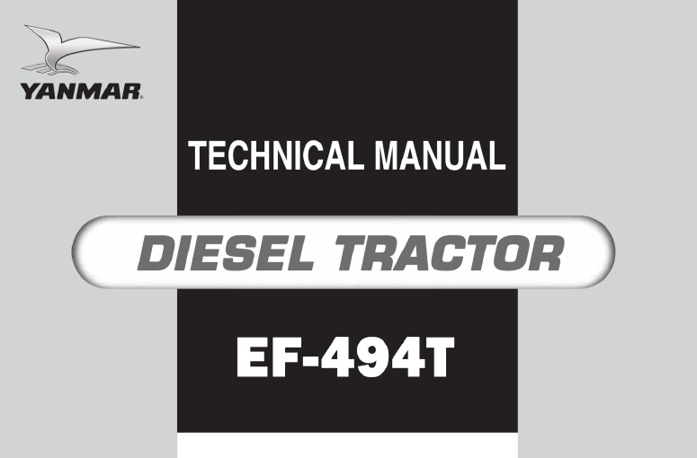 Yanmar EF-494T Diesel Tractor Technical Manual